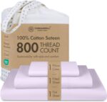 Threadmill White 800 TC Cotton Sateen Sheet Set - Hình 41