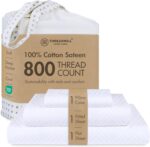 Threadmill White 800 TC Cotton Sateen Sheet Set - Hình 42