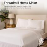 Threadmill White 800 TC Cotton Sateen Sheet Set - Hình 8