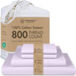 Threadmill White 800 TC Cotton Sateen Sheet Set - Hình 9