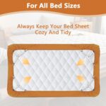 Adjustable White Triangular Bed Sheet Fasteners - Hình 6