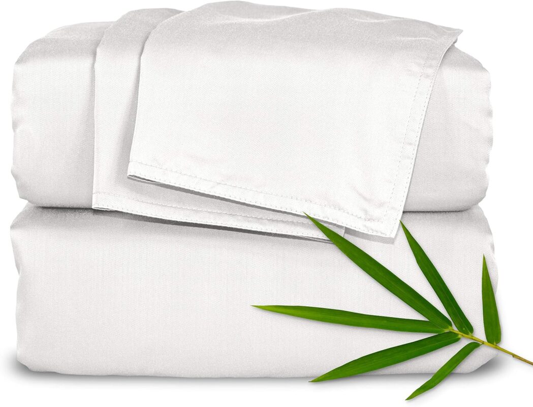 Pure White Bamboo Viscose Sheet Set
