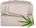 Pure White Bamboo Viscose Sheet Set - Hình 33