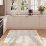 Plush White Cotton Bath Mat Set - Hình 14