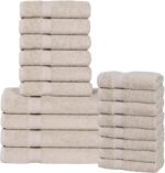 Peach Coral Cotton Bath Towels - Hình 11