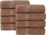 Peach Coral Cotton Bath Towels - Hình 14