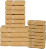 Peach Coral Cotton Bath Towels - Hình 16