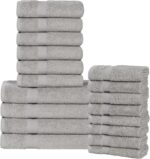 Peach Coral Cotton Bath Towels - Hình 18