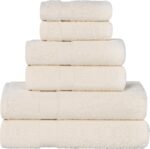 Peach Coral Cotton Bath Towels - Hình 21