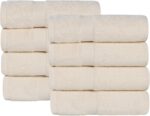 Peach Coral Cotton Bath Towels - Hình 22