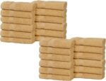 Peach Coral Cotton Bath Towels - Hình 33