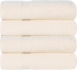Peach Coral Cotton Bath Towels - Hình 38
