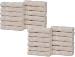 Peach Coral Cotton Bath Towels - Hình 46