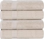 Peach Coral Cotton Bath Towels - Hình 47