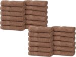 Peach Coral Cotton Bath Towels - Hình 50