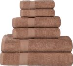 Peach Coral Cotton Bath Towels - Hình 53