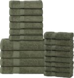 Peach Coral Cotton Bath Towels - Hình 55