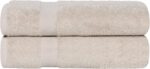 Peach Coral Cotton Bath Towels - Hình 56