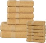 Peach Coral Cotton Bath Towels - Hình 67