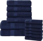 Peach Coral Cotton Bath Towels - Hình 68
