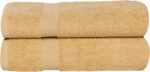 Peach Coral Cotton Bath Towels - Hình 70
