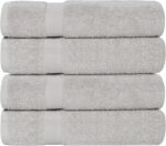 Peach Coral Cotton Bath Towels - Hình 72