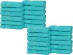 Peach Coral Cotton Bath Towels - Hình 74