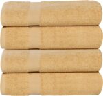 Peach Coral Cotton Bath Towels - Hình 75