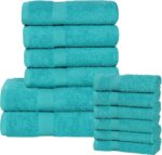 Peach Coral Cotton Bath Towels - Hình 77