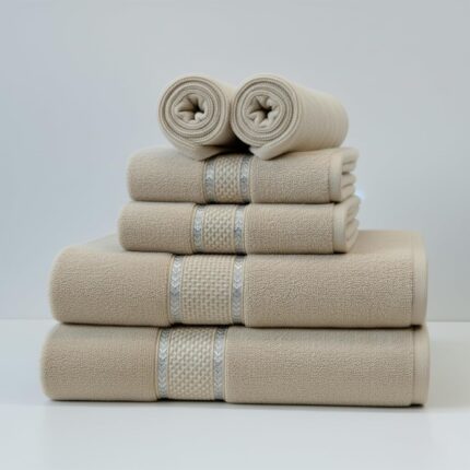 Luxury Grey Cotton Spa Towel Set