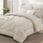 Navy Blue Quilted Comforter - Hình 10