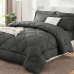 Navy Blue Quilted Comforter - Hình 20