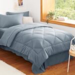 Navy Blue Quilted Comforter - Hình 21