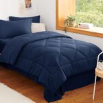 Navy Blue Quilted Comforter - Hình 36