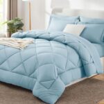 Navy Blue Quilted Comforter - Hình 39