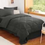 Navy Blue Quilted Comforter - Hình 56