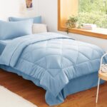 Navy Blue Quilted Comforter - Hình 63