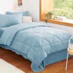 Navy Blue Quilted Comforter - Hình 68