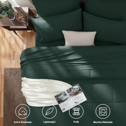 Forest Green All-Season Comforter - Hình 2