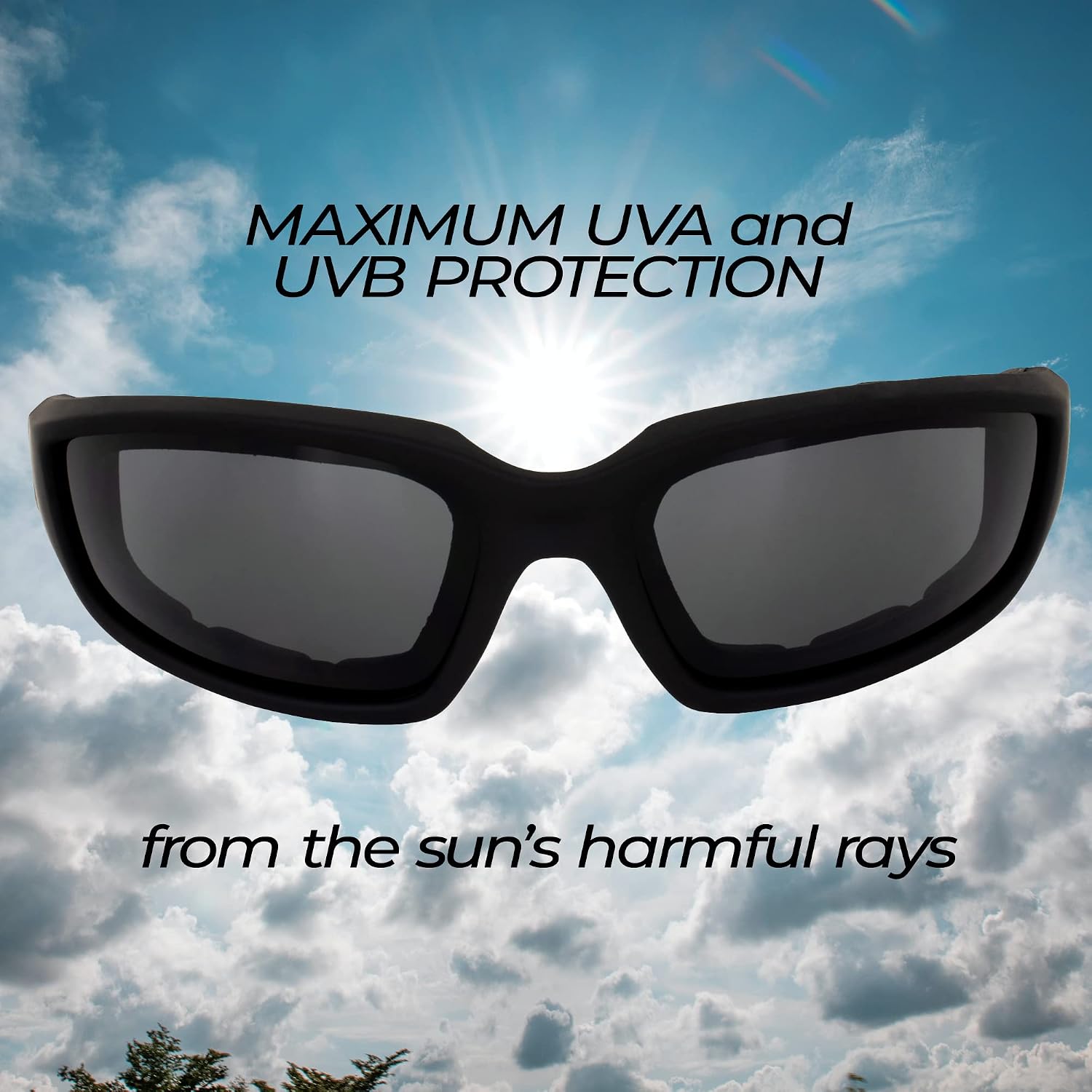 Global Vision Eyewear Kickback Sunglasses with EVA Foam — view 2