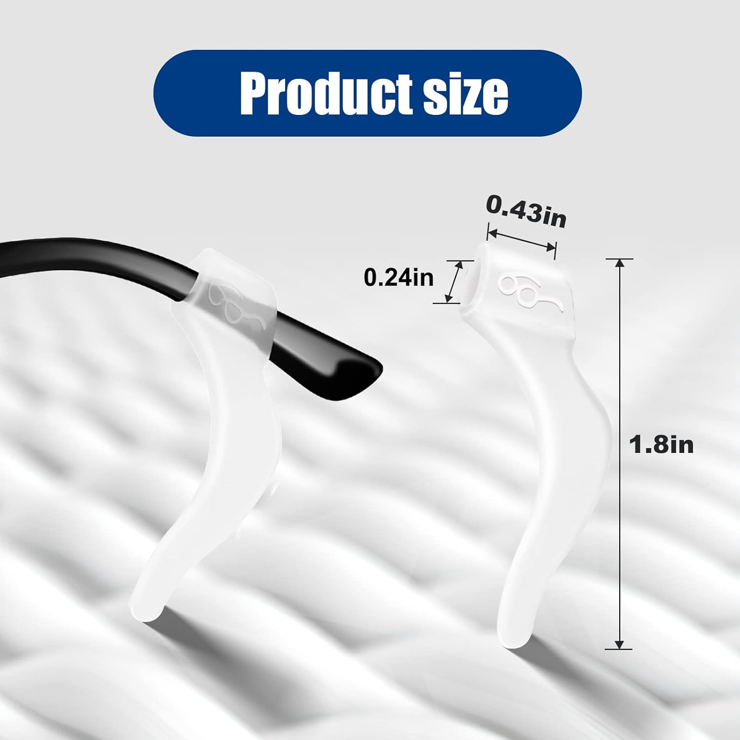 SMARTTOP Eyeglass Ear Grips -20 Pairs eye glasses ear grippers — view 2
