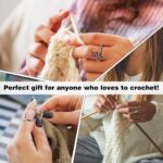 Cat Design Crochet Loop Rings