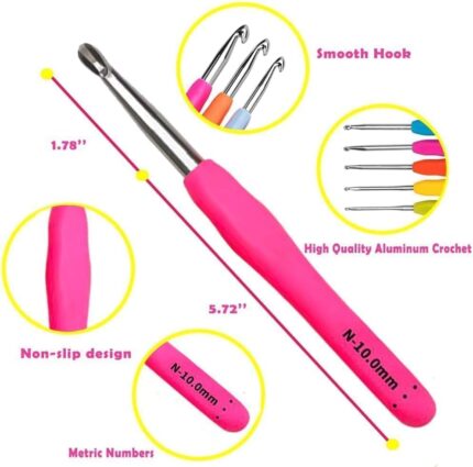 Ergonomic Crochet Hook Set