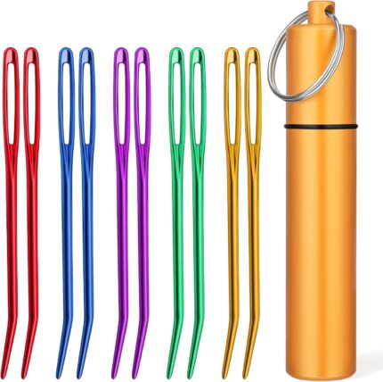Colorful Large-Eye Bent Tapestry Needles