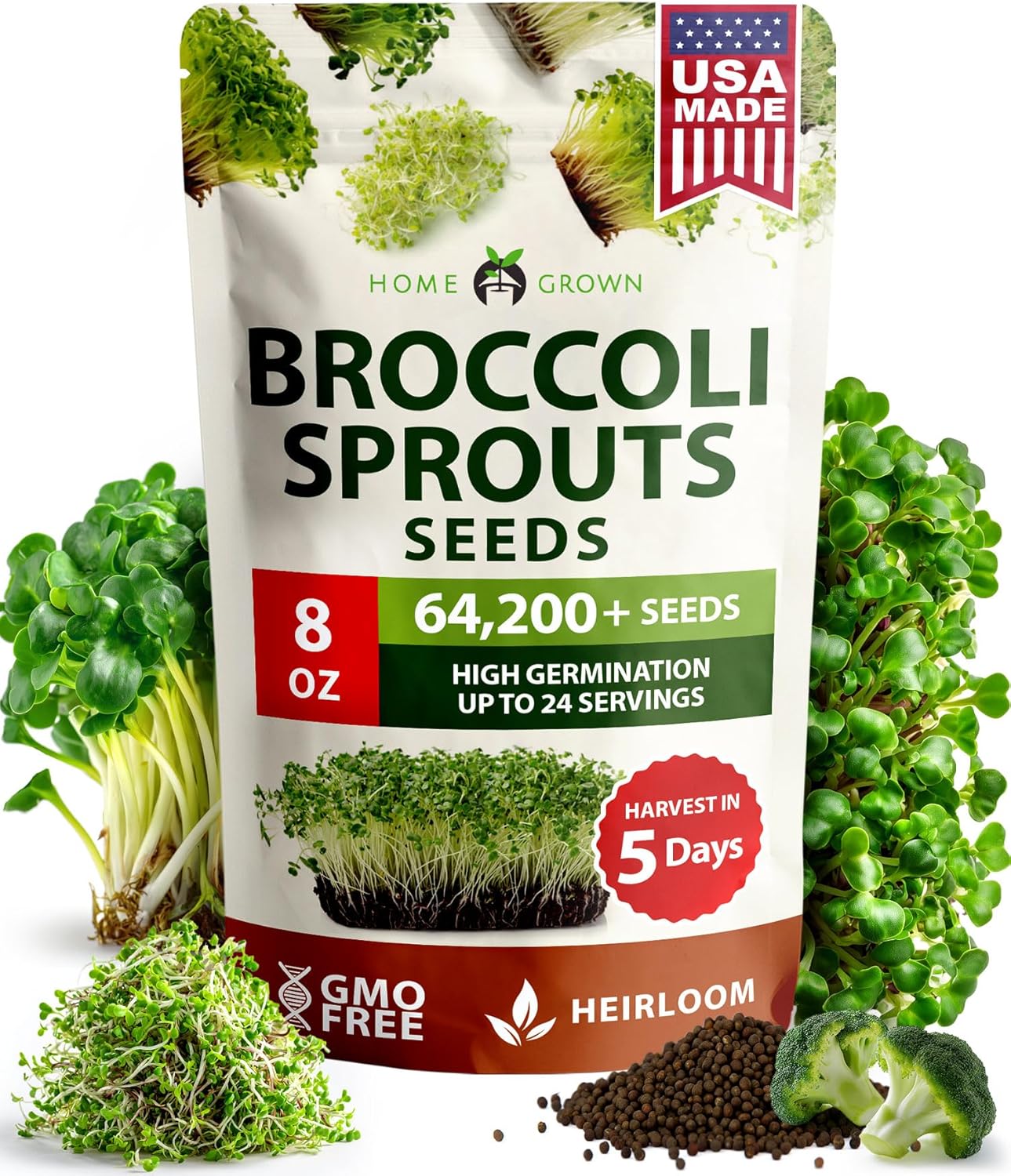 Bulk Broccoli Seeds Home Grown Broccoli Sprout Seeds