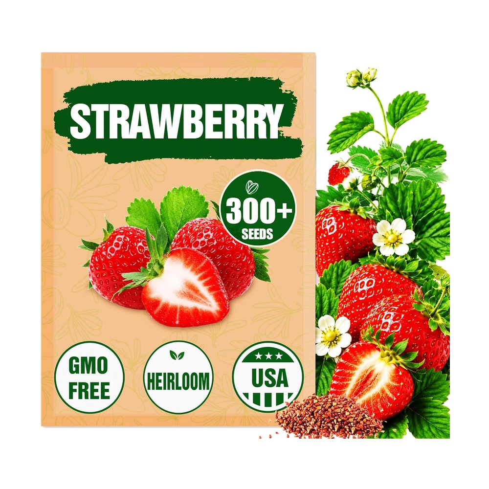 Non-GMO Strawberry Seeds featured (CMC) Heirloom Strawberry Seeds
