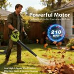 Grasstigon 210 MPH Electric Leaf Blower - Hình 3