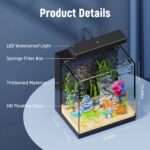 Compact Betta Fish Tank with LED Light & Bio-Ceramic Filter — view 7