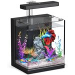 Compact Betta Fish Tank with LED Light & Bio-Ceramic Filter