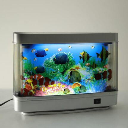 Virtual Aquarium LED Lamp – Relaxing Desktop Fish Tank